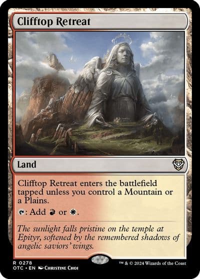 Clifftop Retreat Commander: Outlaws of Thunder Junction Magic card