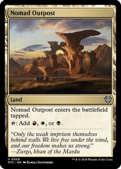 Nomad Outpost Commander: Outlaws of Thunder Junction Magic card