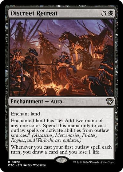 Discreet Retreat Commander: Outlaws of Thunder Junction Magic card
