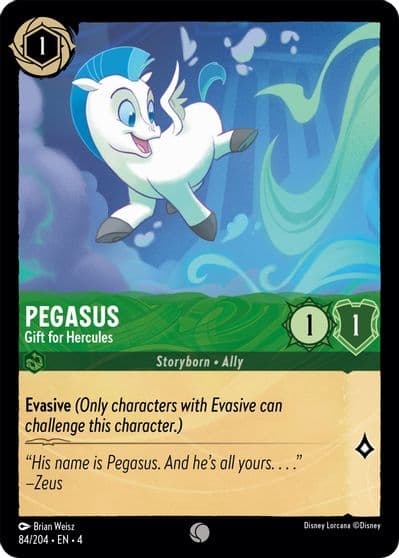 Pegasus Gift for Hercules Ursula's Return Lorcana card