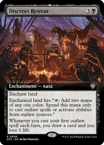 Discreet Retreat Extended Art Commander: Outlaws of Thunder Junction Magic card