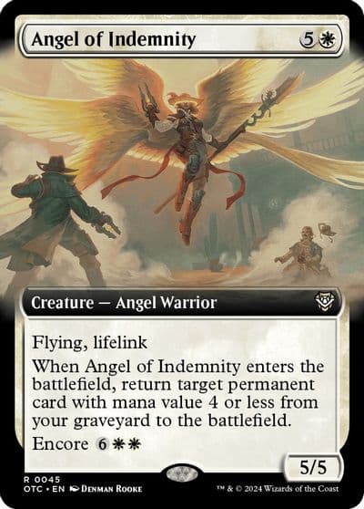 Angel of Indemnity Extended Art Commander: Outlaws of Thunder Junction Magic card
