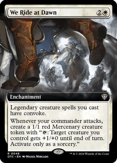 We Ride at Dawn Extended Art Commander: Outlaws of Thunder Junction Magic card