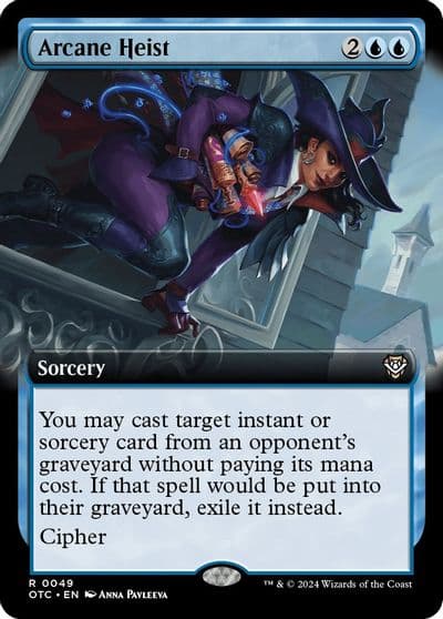 Arcane Heist Extended Art Commander: Outlaws of Thunder Junction Magic card