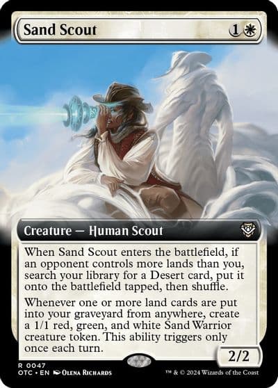 Sand Scout Extended Art Commander: Outlaws of Thunder Junction Magic card