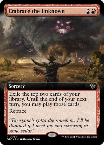 Embrace the Unknown Extended Art Commander: Outlaws of Thunder Junction Magic card