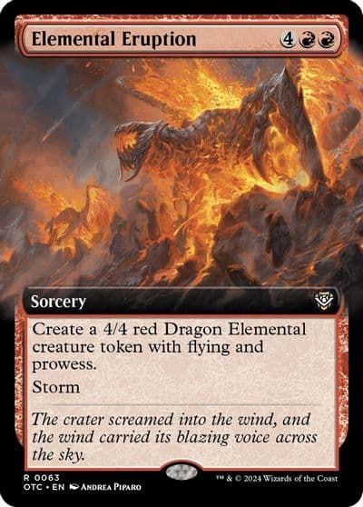 Elemental Eruption Extended Art Commander: Outlaws of Thunder Junction Magic card