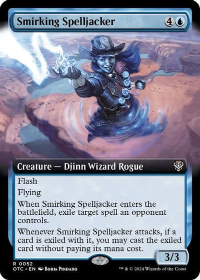Smirking Spelljacker Extended Art Commander: Outlaws of Thunder Junction Magic card