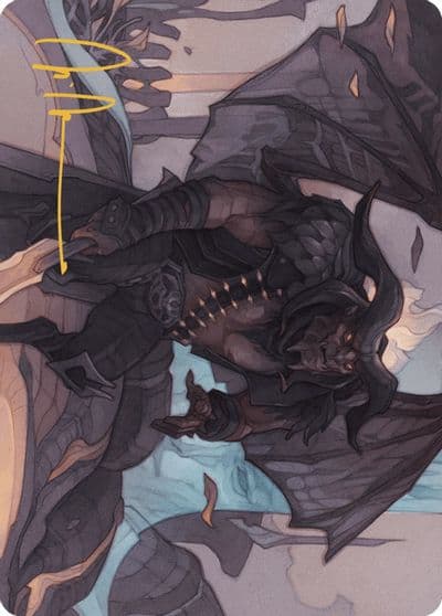 Rakdos Joins Up Art Card Gold Stamped Signature Art Series: Outlaws of Thunder Junction Magic card
