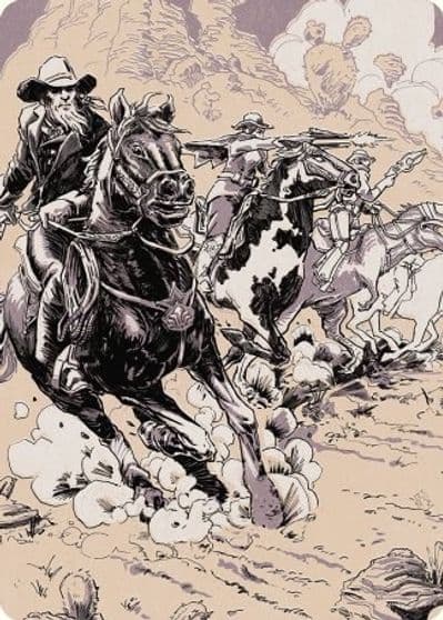 Overwhelming Forces Art Card Art Series: Outlaws of Thunder Junction Magic card