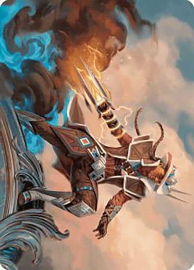 Annie Flash the Veteran Art Card Art Series: Outlaws of Thunder Junction Magic card