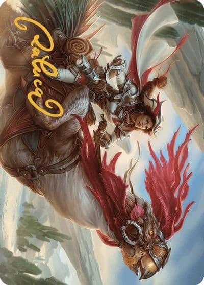Frontier Seeker Art Card Gold Stamped Signature Art Series: Outlaws of Thunder Junction Magic card