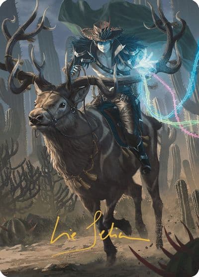 Oko the Ringleader Art Card 54 54 Gold Stamped Signature Art Series: Outlaws of Thunder Junction Magic card