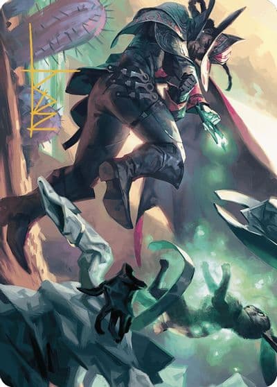 Metamorphic Blast Art Card Gold Stamped Signature Art Series: Outlaws of Thunder Junction Magic card