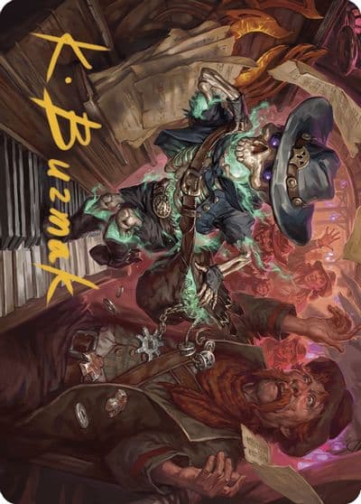 Tinybones the Pickpocket Art Card Gold Stamped Signature Art Series: Outlaws of Thunder Junction Magic card
