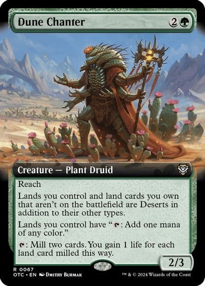 Dune Chanter Extended Art Commander: Outlaws of Thunder Junction Magic card