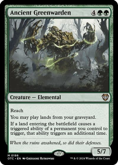 Ancient Greenwarden Commander: Outlaws of Thunder Junction Magic card