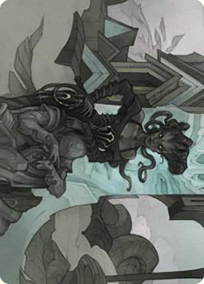Vraska Joins Up Art Card Art Series: Outlaws of Thunder Junction Magic card