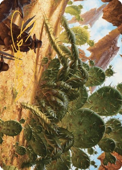 Cactarantula Art Card Gold Stamped Signature Art Series: Outlaws of Thunder Junction Magic card
