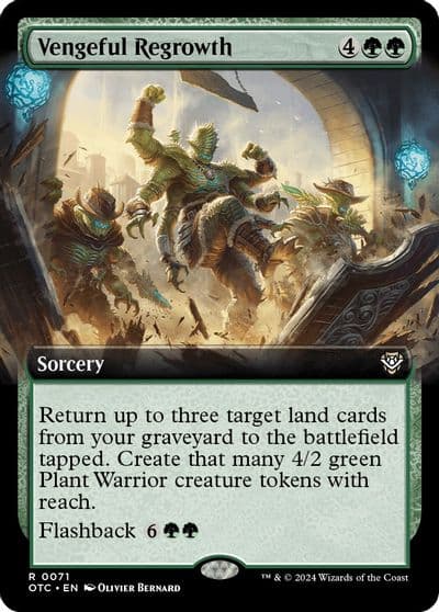 Vengeful Regrowth Extended Art Commander: Outlaws of Thunder Junction Magic card