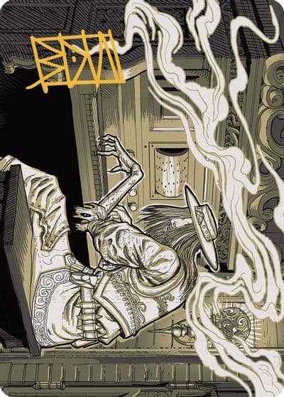 Vanishing Verse Art Card Gold Stamped Signature Art Series: Outlaws of Thunder Junction Magic card