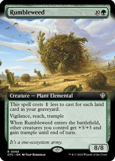 Rumbleweed Extended Art Commander: Outlaws of Thunder Junction Magic card