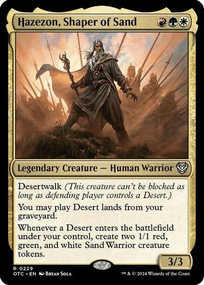 Hazezon Shaper of Sand Commander: Outlaws of Thunder Junction Magic card