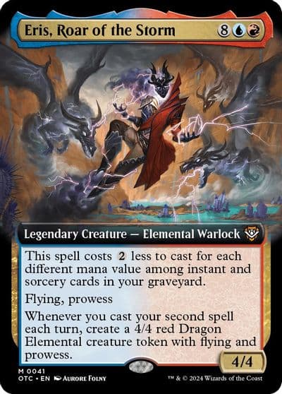 Eris Roar of the Storm Extended Art Commander: Outlaws of Thunder Junction Magic card