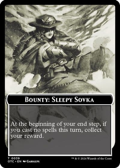 Bounty Sleepy Sovka Bounty Rules Double Sided Token Commander: Outlaws of Thunder Junction Magic card