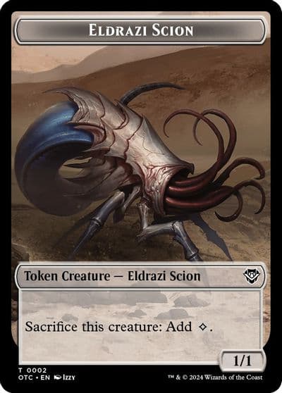 Eldrazi Scion Manifest Double Sided Token Commander: Outlaws of Thunder Junction Magic card