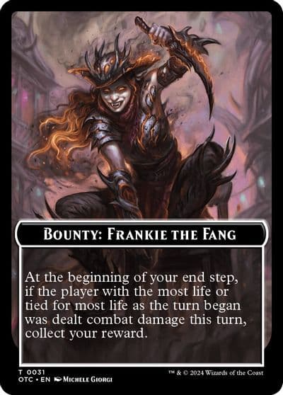 Bounty Frankie the Fang Bounty Rules Double Sided Token Commander: Outlaws of Thunder Junction Magic card