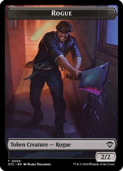 Rogue The Monarch Double Sided Token Commander: Outlaws of Thunder Junction Magic card