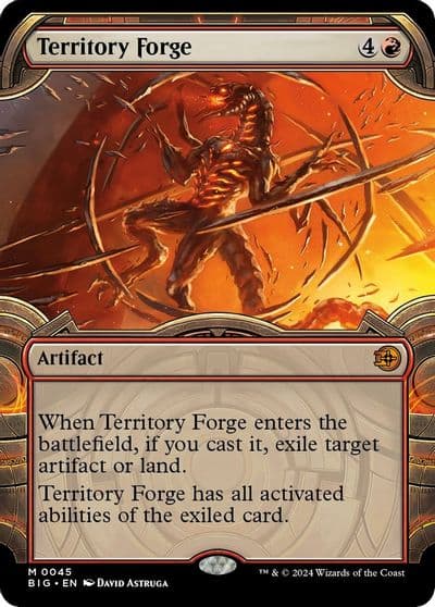 Territory Forge Showcase Outlaws of Thunder Junction: The Big Score Magic card