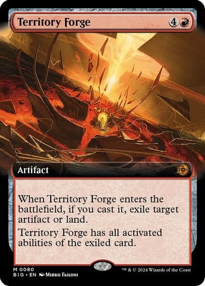 Territory Forge Extended Art Outlaws of Thunder Junction: The Big Score Magic card