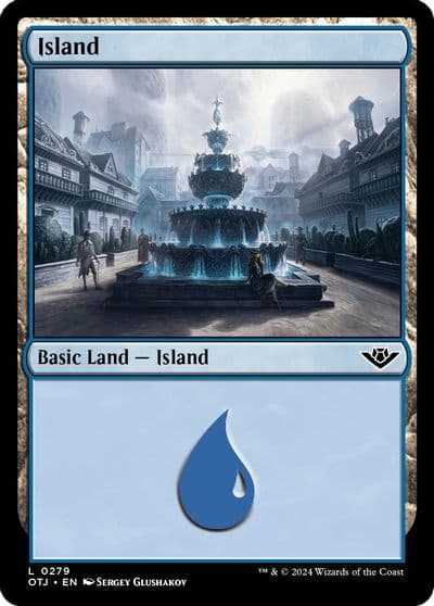 Island 0279 Outlaws of Thunder Junction Magic card