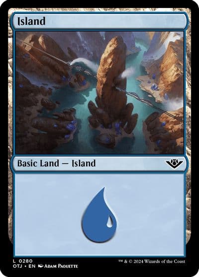 Island 0280 Outlaws of Thunder Junction Magic card