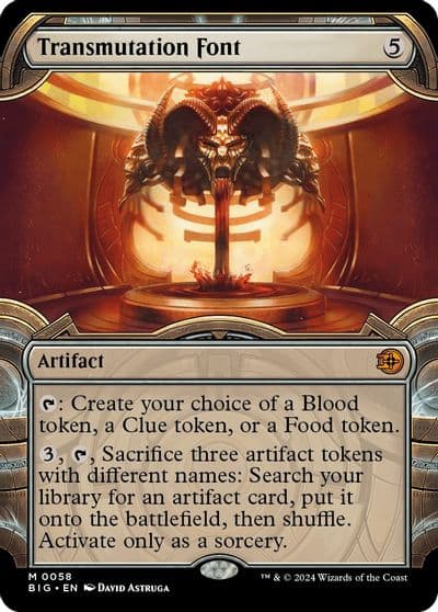 Transmutation Font Showcase Outlaws of Thunder Junction: The Big Score Magic card