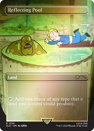 Reflecting Pool Rainbow Foil Secret Lair Drop Series Magic card