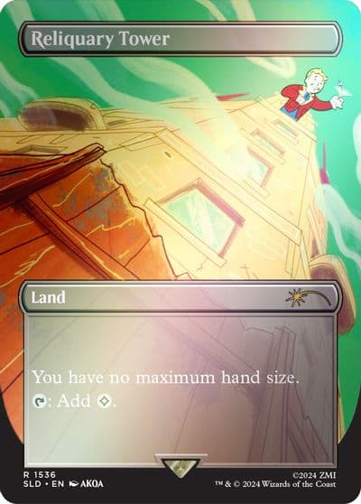 Reliquary Tower 1536 Rainbow Foil Secret Lair Drop Series Magic card