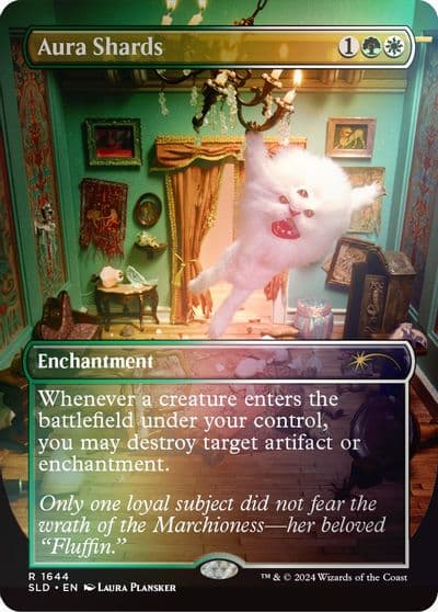 Aura Shards 1644 Rainbow Foil Secret Lair Drop Series Magic card
