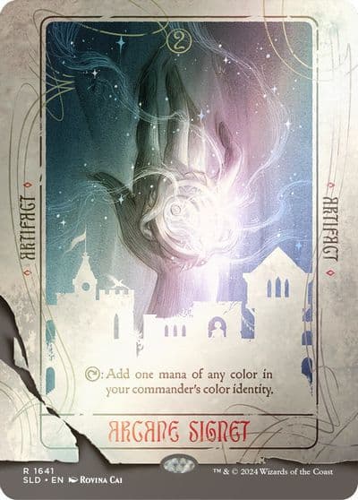 Arcane Signet 1641 Rainbow Foil Secret Lair Drop Series Magic card