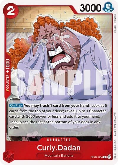 CurlyDadan 500 Years in the Future One Piece card