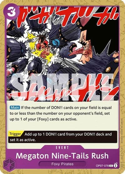 Megaton Nine Tails Rush 500 Years in the Future One Piece card