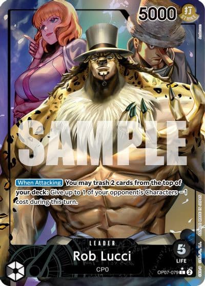 Rob Lucci 079 Parallel 500 Years in the Future One Piece card
