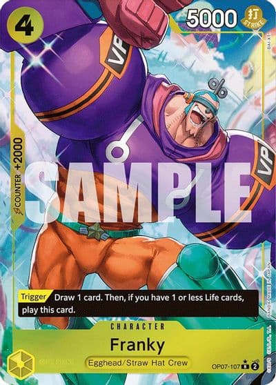 Franky Parallel 500 Years in the Future One Piece card