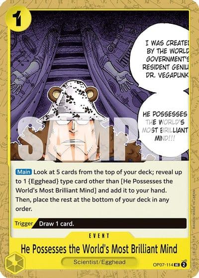 He Possesses the Worlds Most Brilliant Mind 500 Years in the Future One Piece card