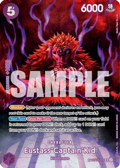 EustassCaptainKid SP 500 Years in the Future One Piece card
