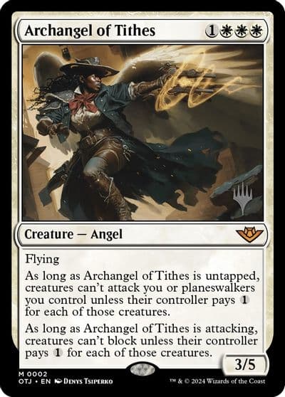 Archangel of Tithes Promo Pack: Outlaws of Thunder Junction Magic card