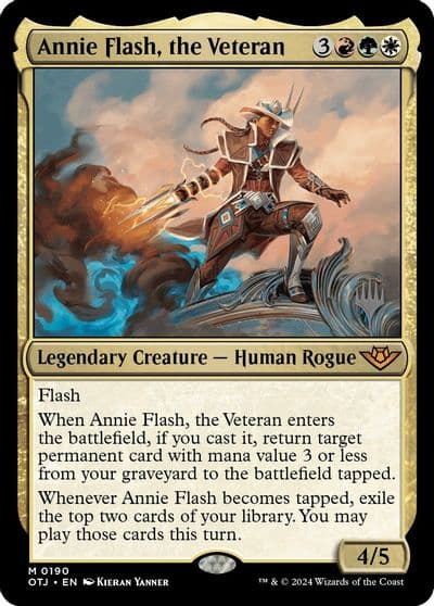 Annie Flash the Veteran Promo Pack: Outlaws of Thunder Junction Magic card
