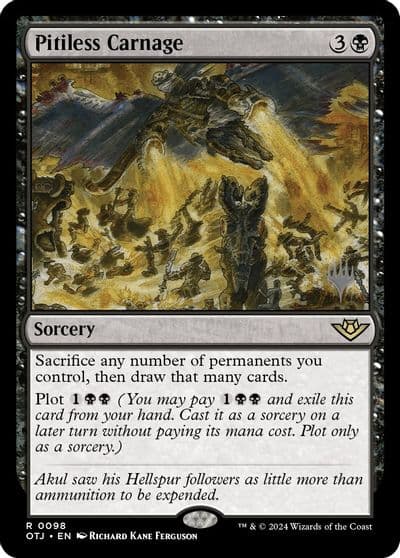 Pitiless Carnage Promo Pack: Outlaws of Thunder Junction Magic card